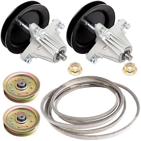 TENGMUJX Deck Rebuild Kit Fits CC30 Mini Rid er LTX1040 LTX1042 Includes (2) 618-04822 618-04822A Mower Spindles (2) 756-04129B 954-04060C Idler Pulleys (1) 754-04060 Be lt Cover