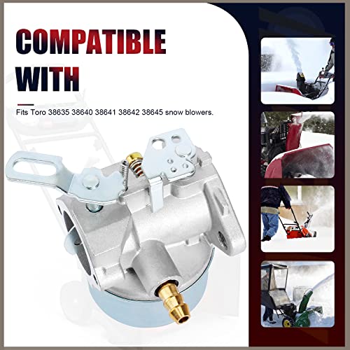 Qazaky 640052 Carburetor Compatible With Tecumseh 640349 640054 640058 640058A Hmsk80 Hmsk85 Hmsk90 Hmsk100 Hsmk110 Lh318Sa Lh358Sa 8Hp 9Hp 10Hp Snow Blower Thrower Generator Chipper Shredder 50-659 #TOP6