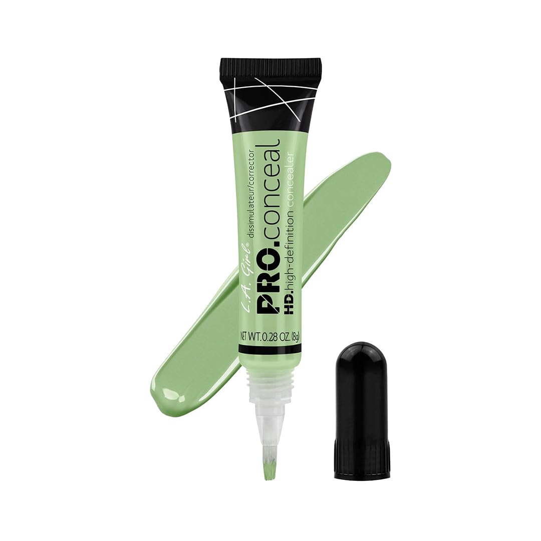 L.A. Girl HD Pro Conceal Multipurpose Green Color Corrector, 8g | Neutralizes Redness, Acne Marks & Blemishes | Lightweight, Blendable & Long-Lasting Formula for Indian Skin Tone