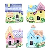 terrario mini jardins Amplia aplicación: las casas de paisaje en miniatura son adecuadas para cualquier jardín en miniatura, terrario, contenedor, maceta, casa de muñecas y escena de caja de sombra.