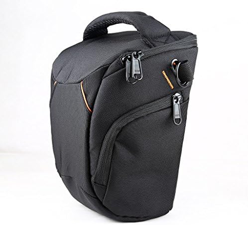 Waterproof Shoulder Camera Case Bag Compatible For Canon EOS/Nikon/Pentax/FUJIFILM/SONY/PANASONIC DSLR Cameras with 24-70mm f2.8 or 14-24mm f2.8 lens attached plus accessories