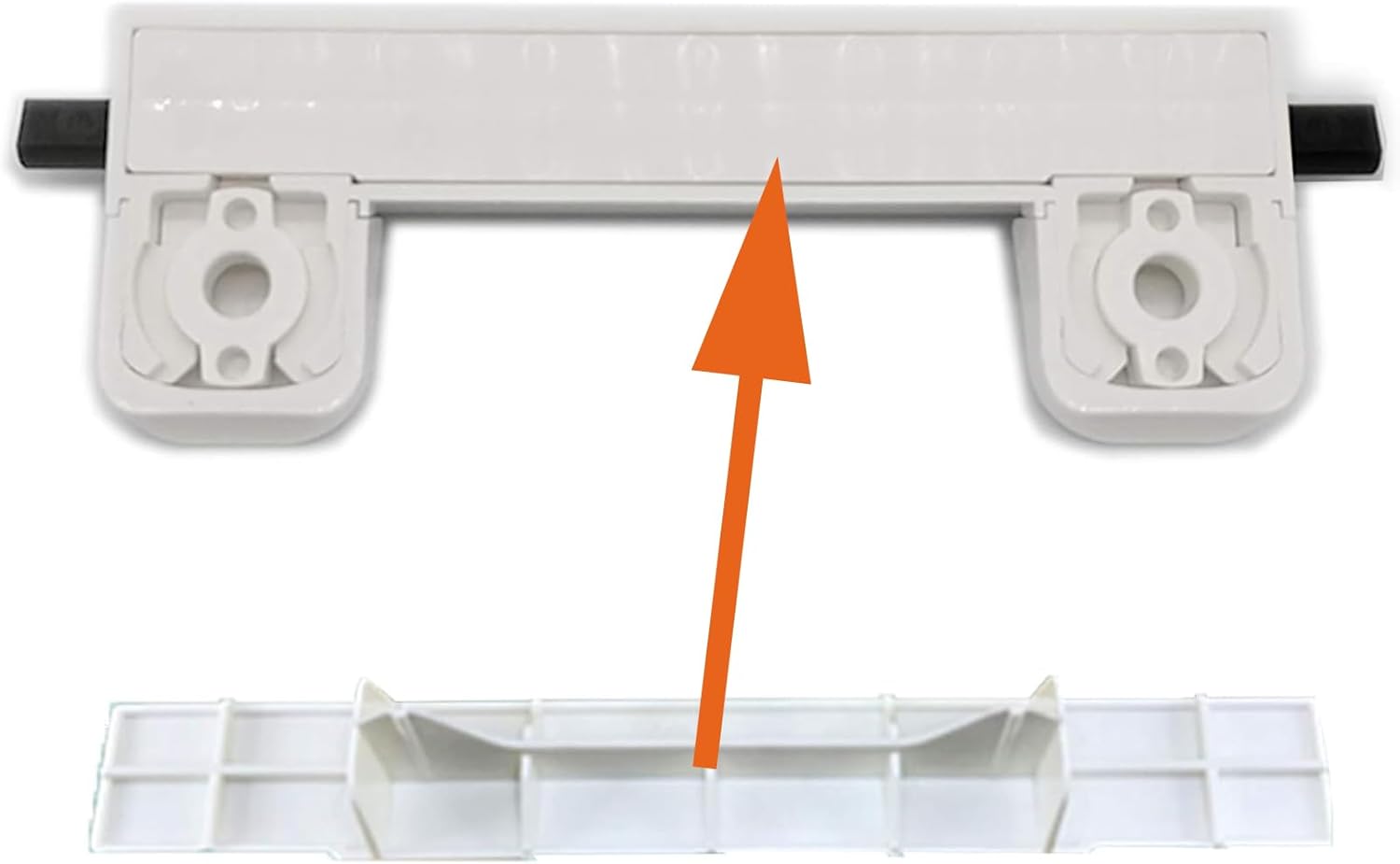 Toilet Seat Hinge Kit for Elongated Toilet Seat Compatible with Kohler 1150464-0, Slow and Quiet Close Design, White