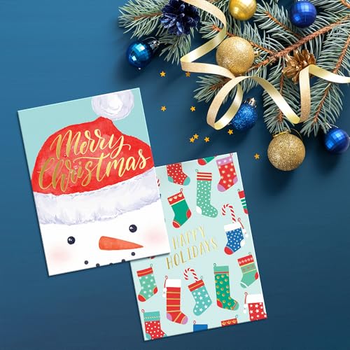 Sweetzer and Orange Boxed Christmas Cards with Envelopes – 24 Cartões de Natal sortidos – Cartões de