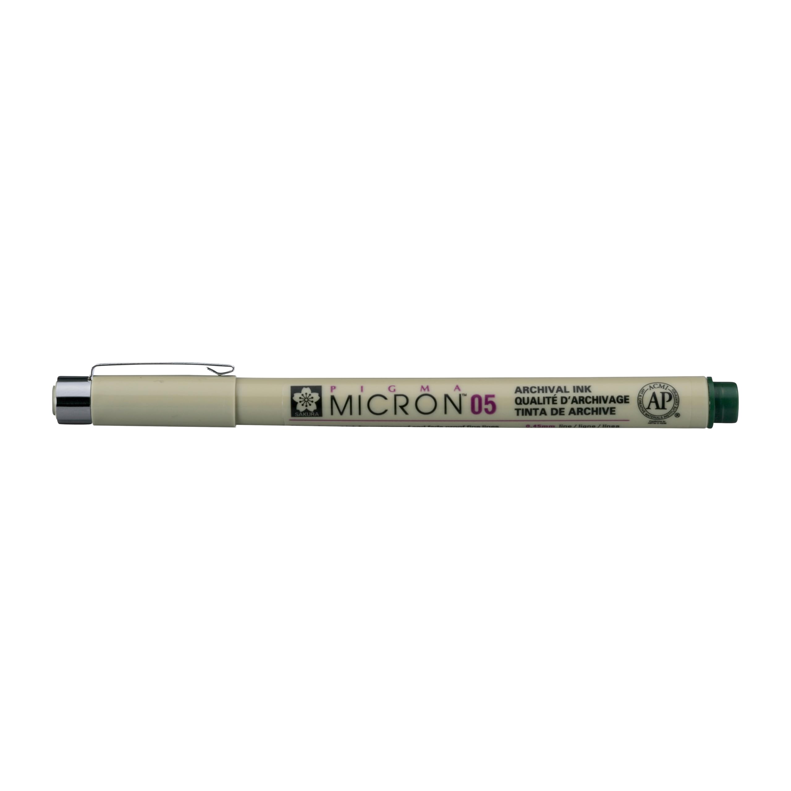 SAKURA Pigma Micron Fineliner 05 - Hunter Green - 0.45 mm Waterproof Permanent Pen