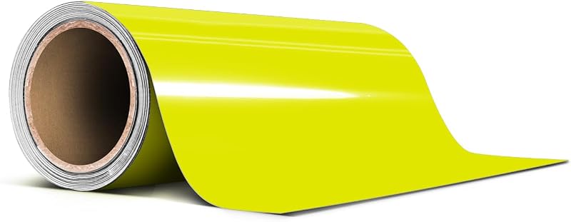 Fita Vinílica Automotiva Pinstripe VViViD Amarelo Fluorescente Neon Brilhante – 15,24 cm x 6,10 m