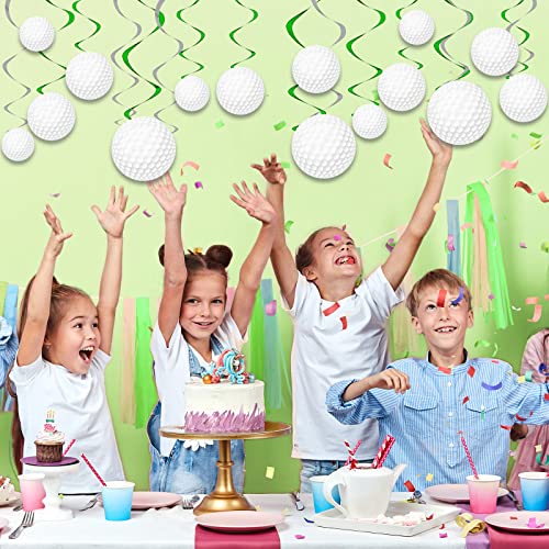 48Pcs Golf Party Decorations Hanging Swirls, Golf Theme Party Supplies Birthday Golf Sports Cutouts Foil Streamers Wall Ceiling Hanging Spirals Decor For Boys Kids Men #TOP5
