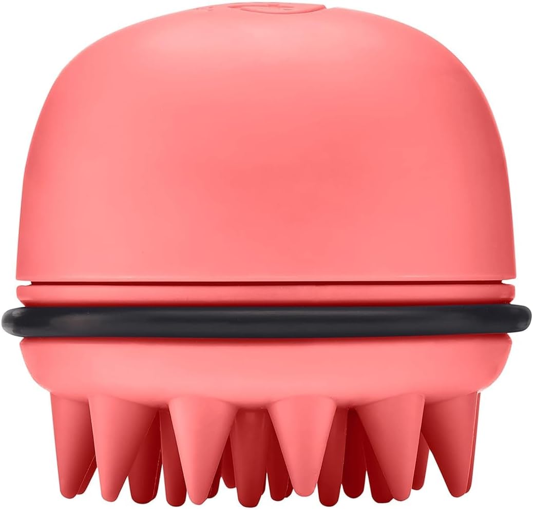 SkadeExfoliating Scalp Massager, Head Start, Lavender, Multi-Benefit Brush Cleans, Detoxifies and Rejuvenates Your Hair to Stay Healthy and Strong, Gentle for Sensitive Scalps (Coral)