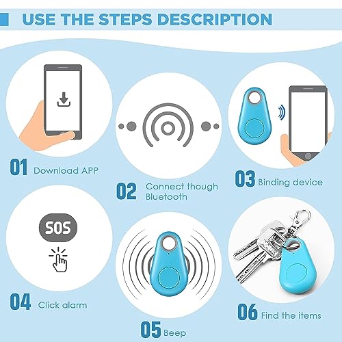 Image of Smart GPS Tracker 1 Peace, Key Finder Locator Wireless Anti Lost Alarm Sensor Device for Kids Dogs Car Keys Wallets Luggage, APP Control Compatible iOS Android