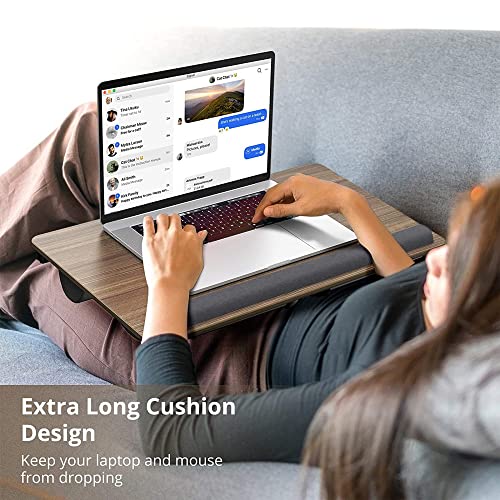 Atumtek 27” Extra Large Lap Desk Fits 17 Inches Laptops, 2 In 1 Laptop Desk For Bed Couch Sofa, Laptop Lap Desk With Cushion And Folding Legs For Home Office Working, Writing #TOP3