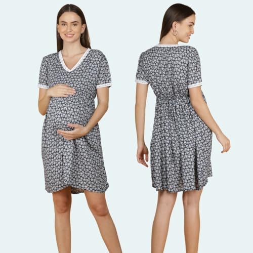 Image of Morph Maternity | Maternity Dresses for Women | Fits During Pregnancy & Post Pregnancy | Back Tie to Adjust