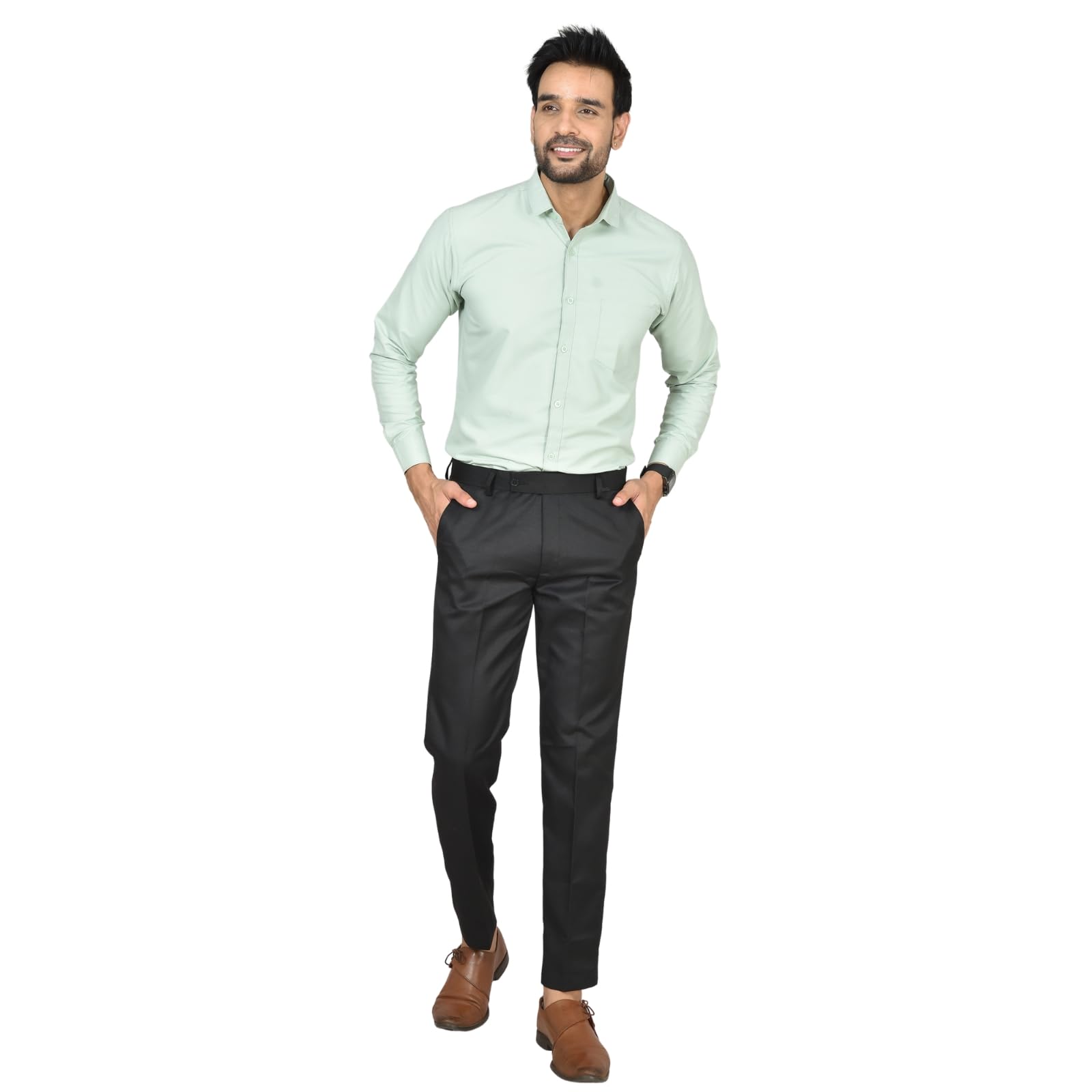 queen and knight qandk | Men’s Formal Trouser – Slim Fit, Comfortable Office Pants for Business & Casual Use-picture-41