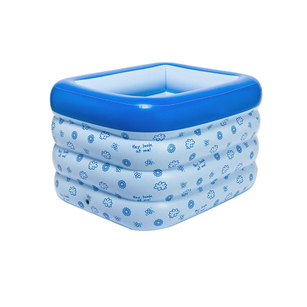 WUSTEGCCF Family Portable Inflatable Swimming Pool,Baby Inflatable Pool Bathtub, Kids Water Play Fun Travel Air Shower Basin,Baths for Children Outdoor Beach Summer Parties,Multi-colored
