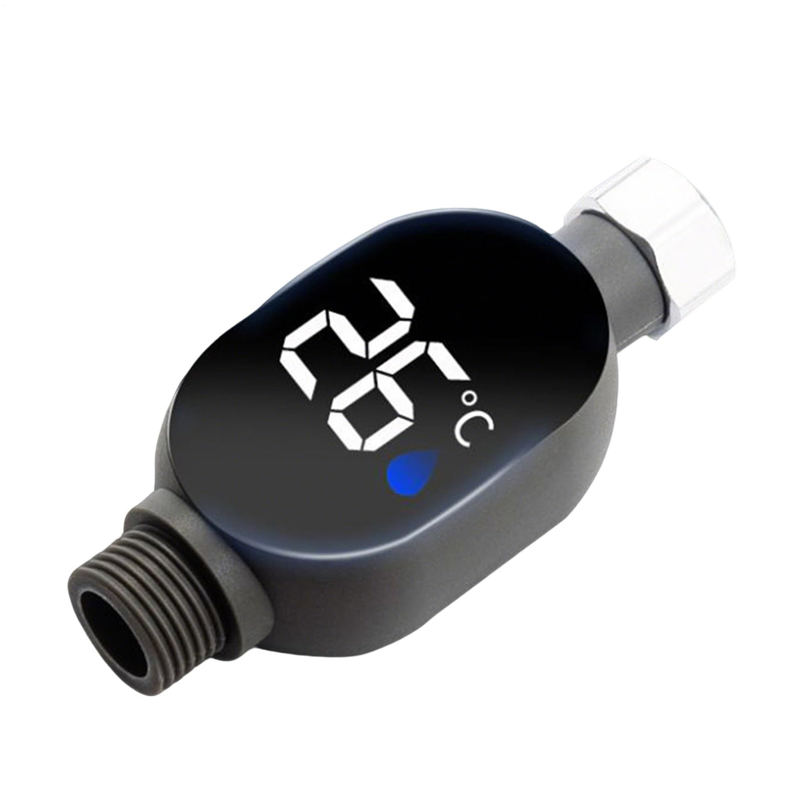Coungeur de température de douche, jauge de température de douche,Moniteur de température de l'eau en temps réel avec affichage LED | Thermostat de bain imperméable pour la cuisine de salle