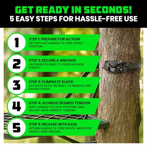 Image of Rhino USA x Realtree Retractable Ratchet Straps (4PK) 1 inchx 9' (1,209lb Break Strength)- Heavy Duty Auto Self Retracting Tie Down Straps for Truck, Cargo Trailer, Motorcycle, ATV, UTV- Realtree APX Camo