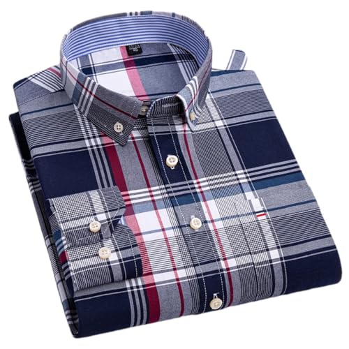 Chemise en coton Oxford rayé Adhdyuud d'une finition premium