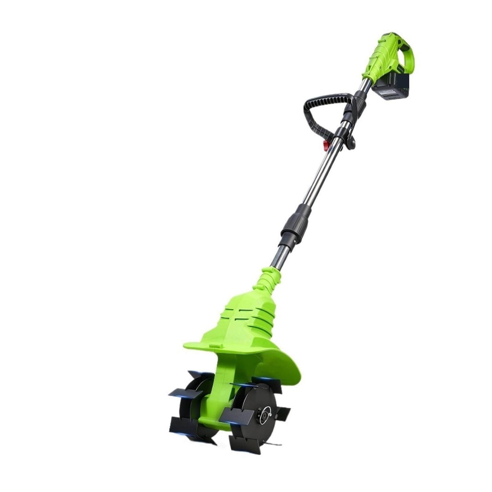 2w1 1200W Elektryczny Kultywator Bezprzewodowy 19CM Kosiarka Do Trawy Rototiller Wertykulator Elektronarzędzia Ogrodowe For18V Pin Baterii DużA Moc(2 Battery Set)