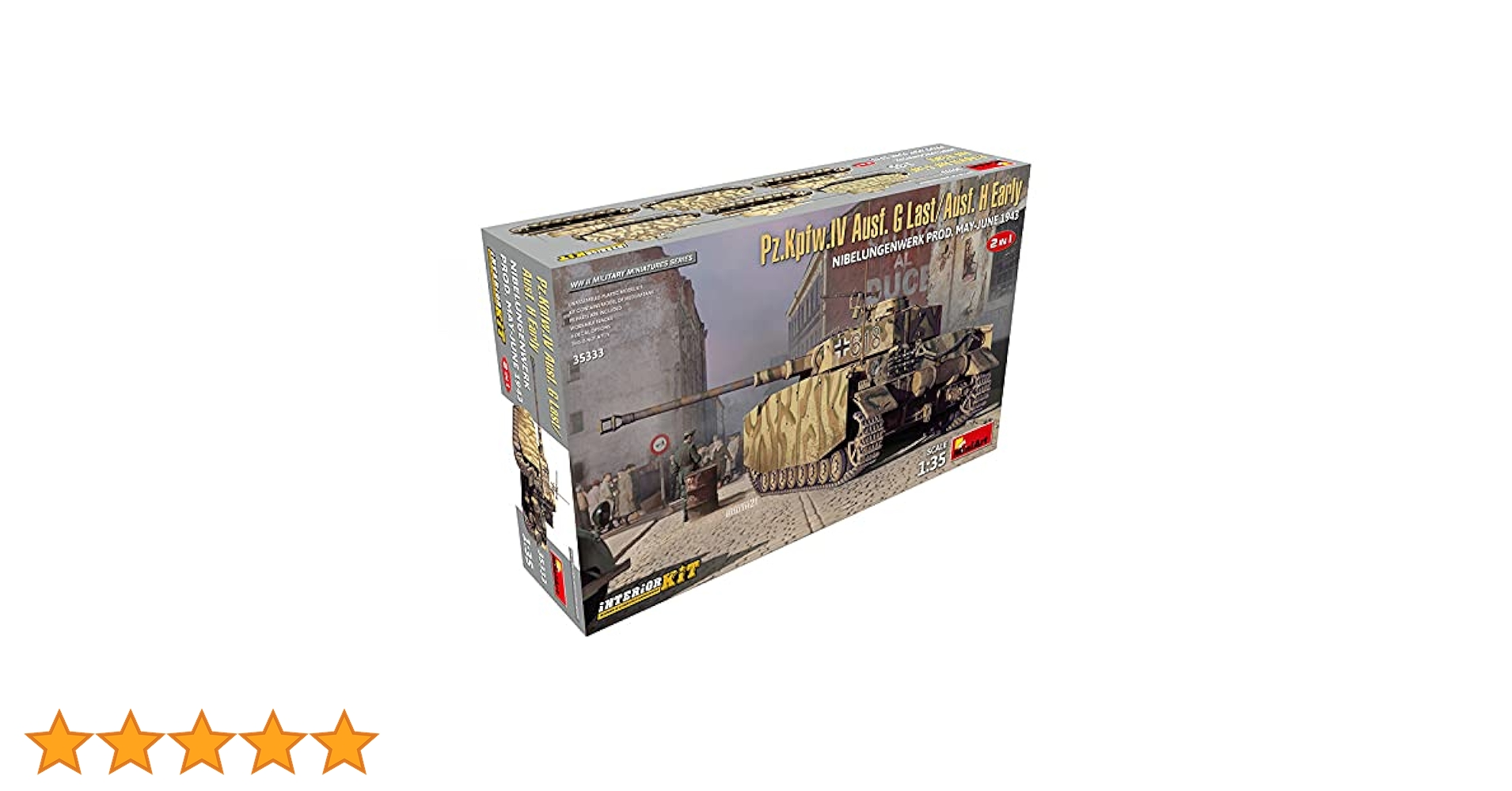 Amazon | ミニアート 1/35 ドイツ陸軍 4号戦車 G型後期・H型初期