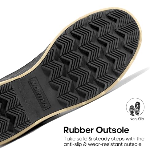 NORTIV 8 Men's Insulated Waterproof Work Winter Snow Boots 170390 M KHAKI/BROWN Size 6.5