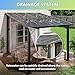 Aoxun 8'x10' Gazebo for Patio, Premium Pergola with Sloped Roof, Large Wall-Mounted Heavy Duty Awnings, for Backyard, Patio, Deck and More (Gray Polycarbonate Panel)