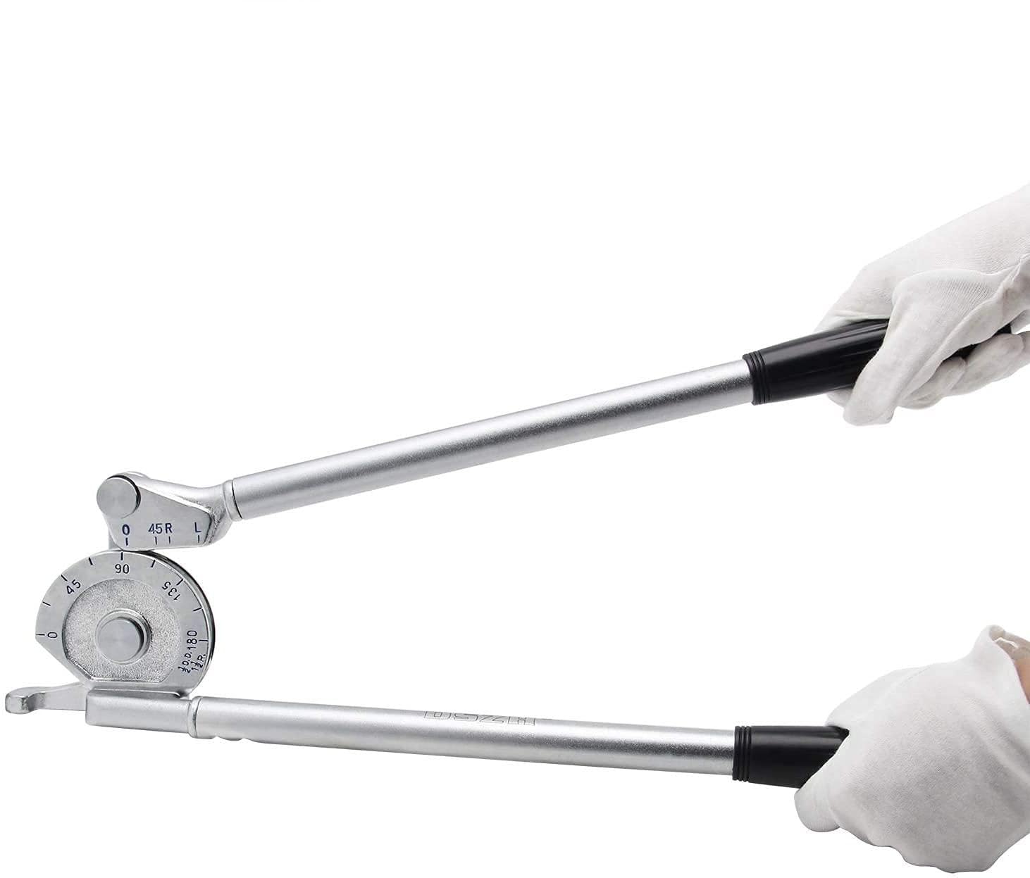 Bonvoisin Dobladora de Tubos Manual 0-180° Bender de Tubos Doblado a 180 °, Cobre Blando, Hierro, Acero, Aluminio para Reparación de Plomería/Tubos/Aire Acondicionado/DIY (12.70mm (1/2"))
