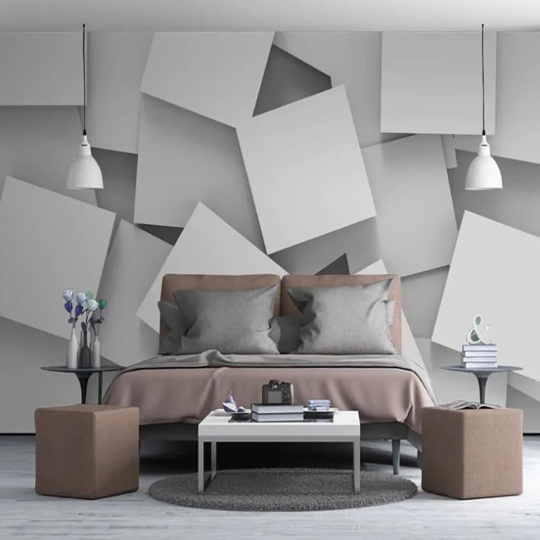 Papier peint moderne 3D grand format pour chambre et salon