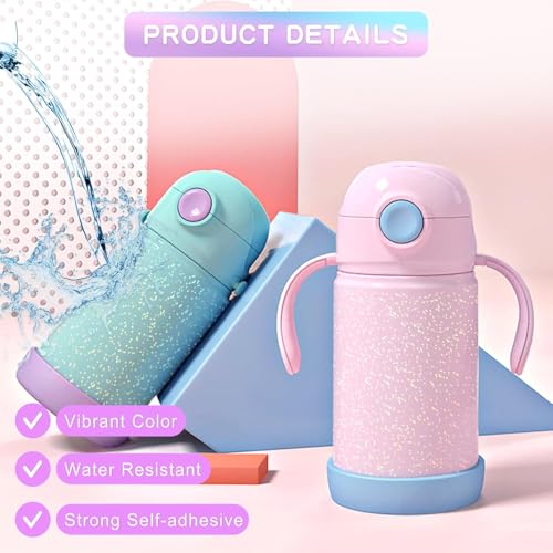 Image of True-Ally 20 Sheets Holographic Sticker Paper, Transparent Holographic Vinyl Laminate Film, Clear Overlay Lamination Sticker Paper Self Adhesive Waterproof - 8.5x11 inch (Glitter DOT Pattern)