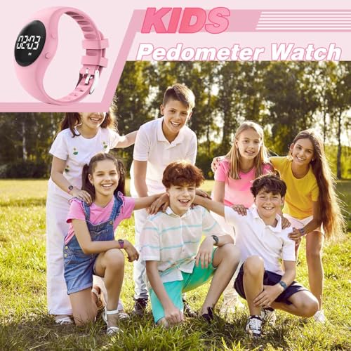Children's Digital Watch Steps Counter Waterproof Wristwatch with Pedometer LED Display Stopwatch for Kids Boys Girls Teenager2