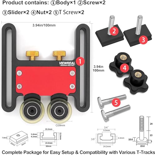 Versatile Bearing Roller Featherboards for Table Saw and Router Table Fence: Precise Cutting and Enhanced Safety with Featherboards for Table Saw Accessories