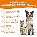 Zesty Paws Wild Alaskan Salmon Oil for Dogs and Cats- Skin and Coat Support, Omega 3 Supplement for Pets, 8.5oz - Image 3