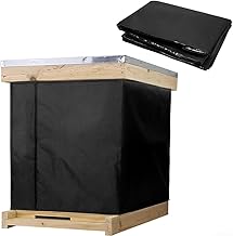 Bee Hive Wrap, 2-lagige 600D Oxford Winterschutzabdeckung, wasserdicht, gemütlich, winddicht, Bienenbox-Abdeckung, Isolationsfolie für Bienenstock (194,3 cm)