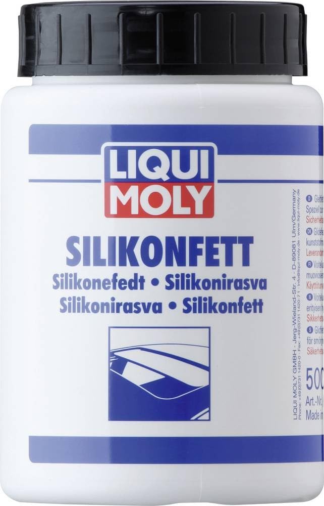 LIQUI MOLY Grasa con Silicona Transparente, 500 g, Grasas, SKU: 2851