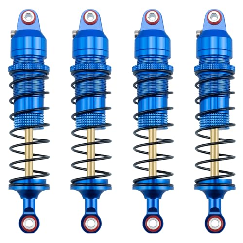 Amortisseurs Runup en aluminium bleu 89 mm pour voiture RC Traxxas Mini Maxx 1/16 haute performance