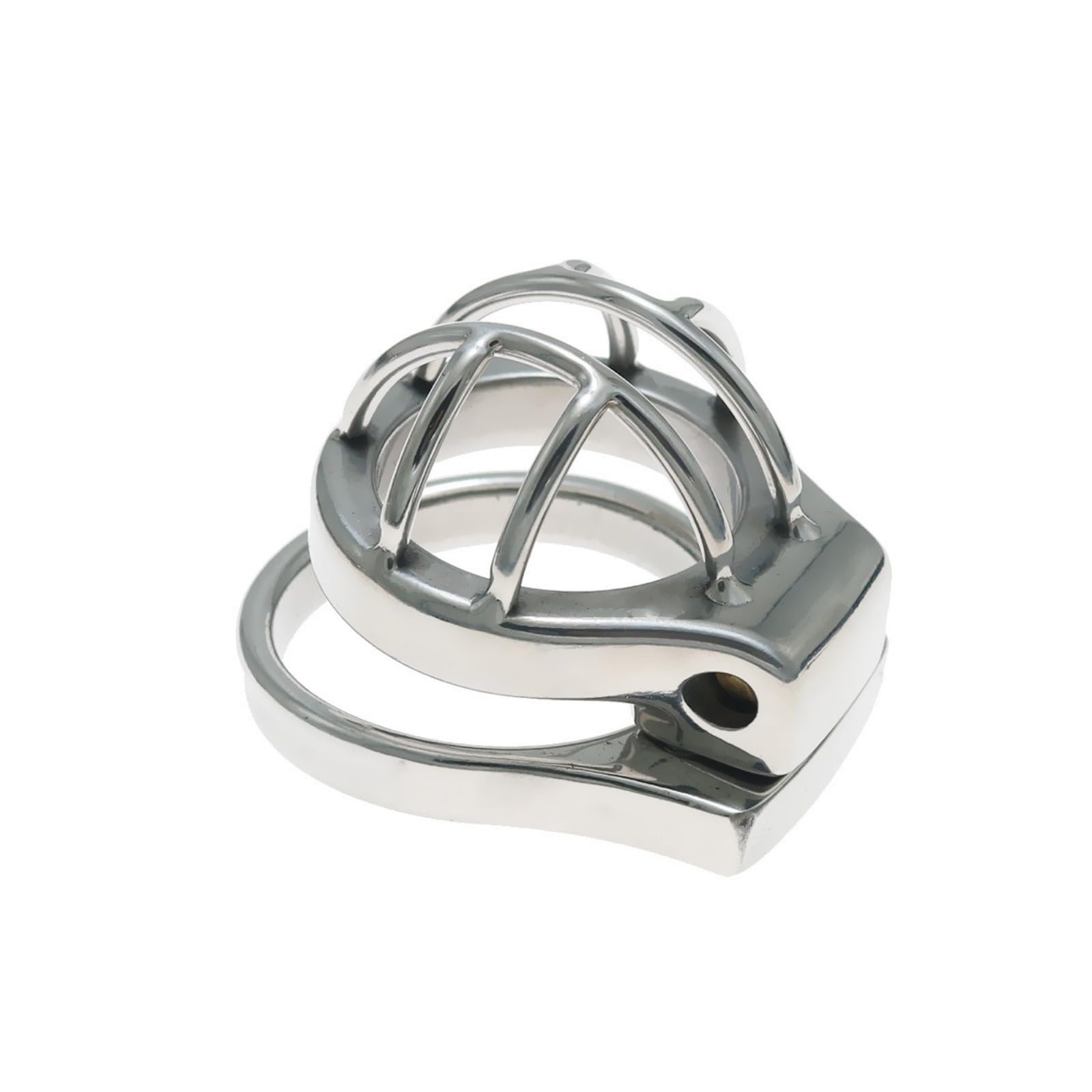 Chastity Cage en Acier Inoxydable Sex Toys Homme Cages de Chasteté Pénis avec Serrure et Ceinture Dissimulées Cage Chastetée en Métal Creuse et Respirante pour le Bondage du Pénis (A,45mm)