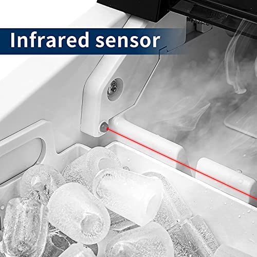 Máquina eléctrica portátil para hacer hielo de 12 kg miniatura 3