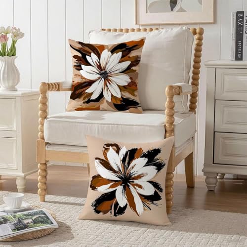 Taie oreiller velours brun 60x60cm double face imperméable de qualité