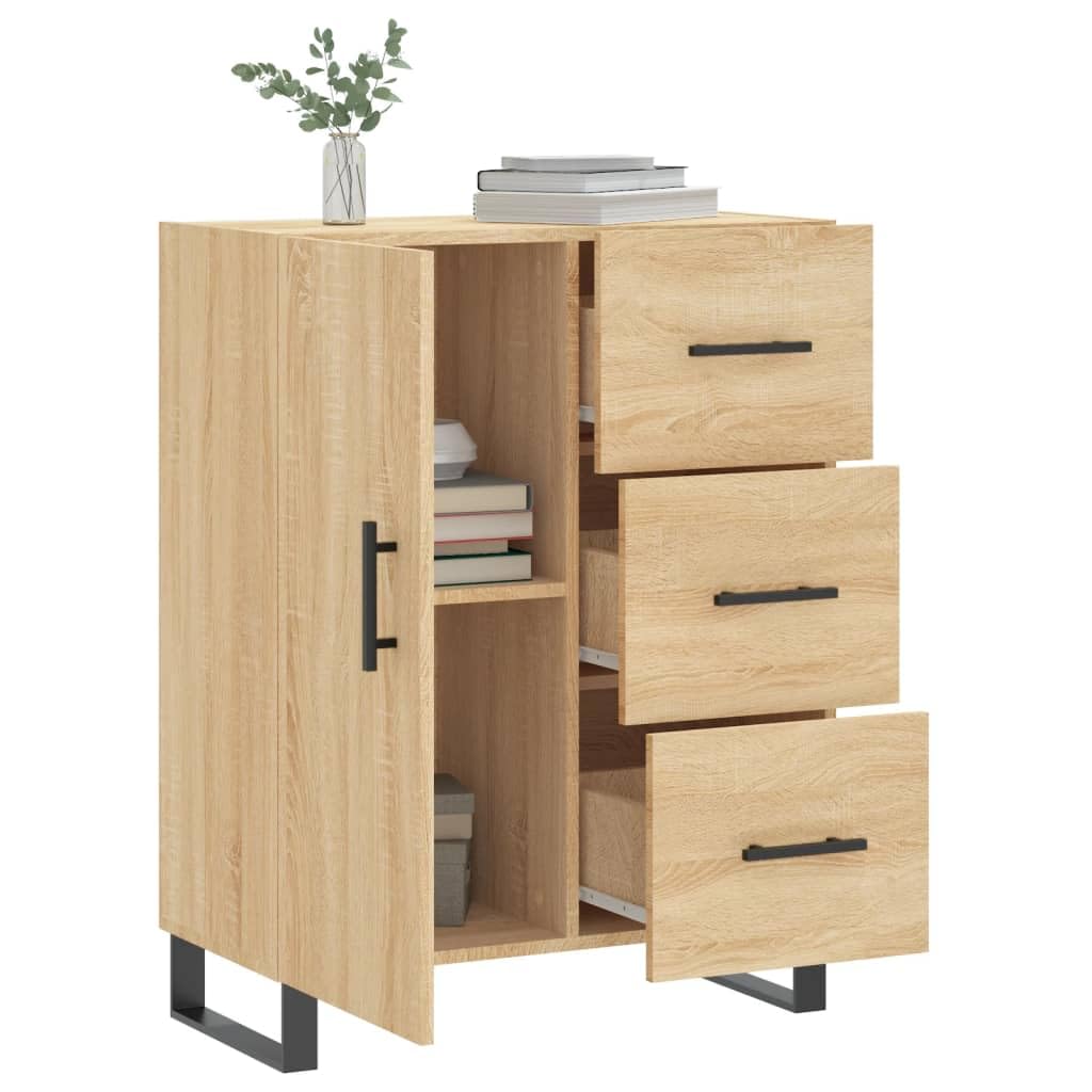 Générique Buffet chêne Sonoma 69,5x34x90 cm Bois d'ingénierie,Meubles,Armoires & Meubles de Rangement,Buffets & bahuts,827943