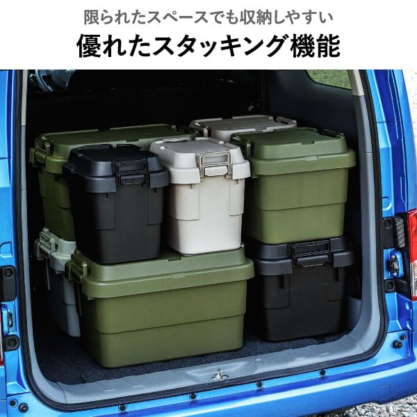 Amazon｜リス トランクカーゴ 30L 浅型 クリア 2個セット TC-50S LOW