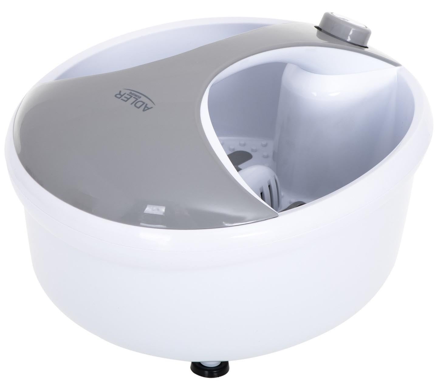 Adler AD 2177 - Massaggiatore per piedi, 450 W, con funzione riscaldante, vasca da bagno con massaggio vibrante, massaggiatore per piedi, poggiapiedi con rotelle massaggianti