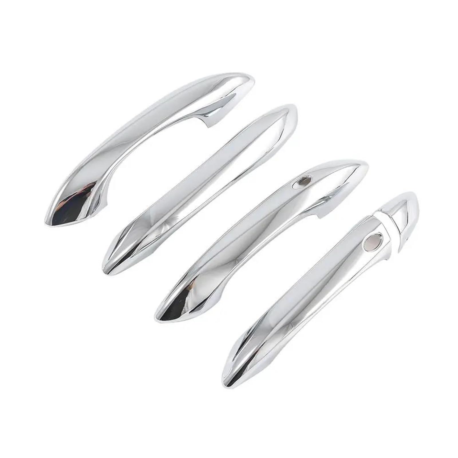 PIWINE Handle Sticker Carbon Fiber Chrome Car Door Handle Cover Decor Trim Sticker Styling Accessories for Hyundai for Tucson 2021-2025 NX4(OneColor)