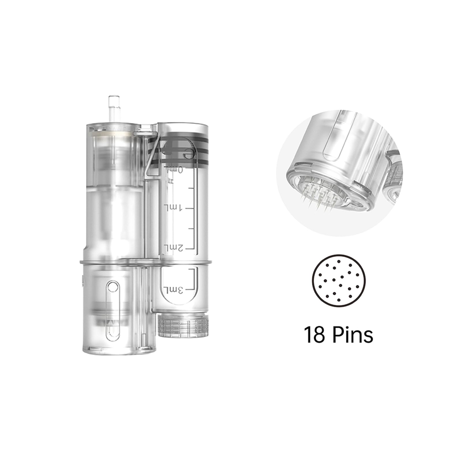 Dr. pen H6 Ersatzpatronen: 10 Stück 18 Pins, Profi Authentische Ersatzkartuschen fit Dr. pen H6