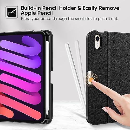 Fintie Folio-Schutzhülle für iPad mini 6 2021, Multi-Winkel, Smart Stand Cover mit Stifthalter und Tasche… – Ansicht 8