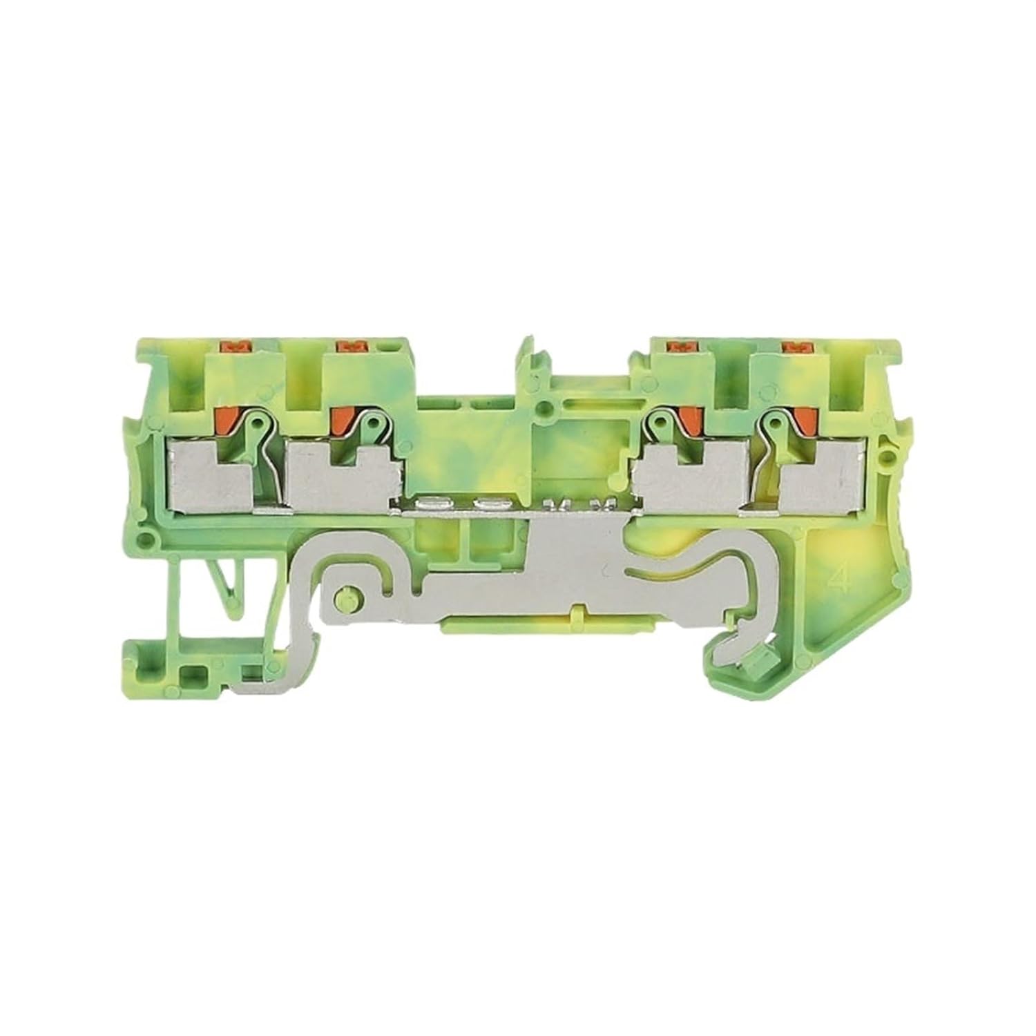 5Pcs PT 1.5-QU-PE Push-in 4 Conductor Ground Electrical Connector PT 1.5 Quattro Din Rail Terminal Block Wire PT1.5-QU-PE