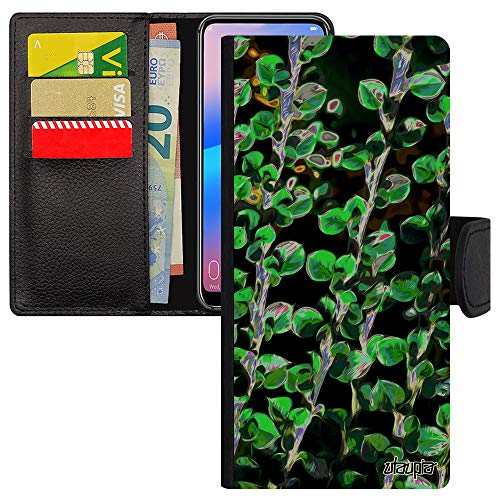 Coque motif feuilles A31 en cuir robuste pour protéger votre écran