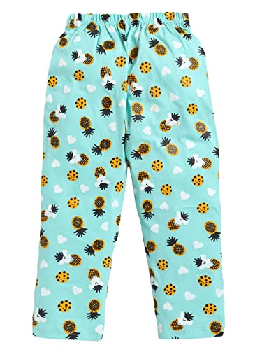 Image of Girls Set of Cotton CartoonPrinted Tshirt Pajama Regular Fit