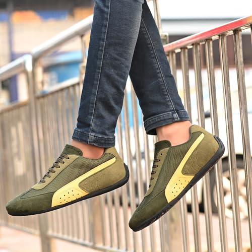 Image of Cruiser Sneaker for Men | Lightweight & Comfortable | Stylish Lace-Up Casual Footwear with Cushioned Insole | Perfect for Versatile Outfits (2645)