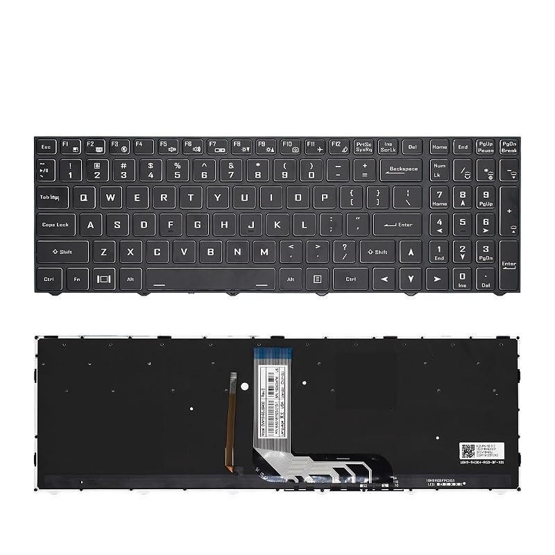 Clavier américain Hasee N960 N970 M51 F57 T58-VG QWERTY