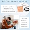 VOSAP Gifts for Son, Infinity Knot Leather Bracelet for Men Boys, Son Gift from Dad Mum, Christmas Birthday Graduation Valentines Gifts, Stocking Fillers for Men Boys #4