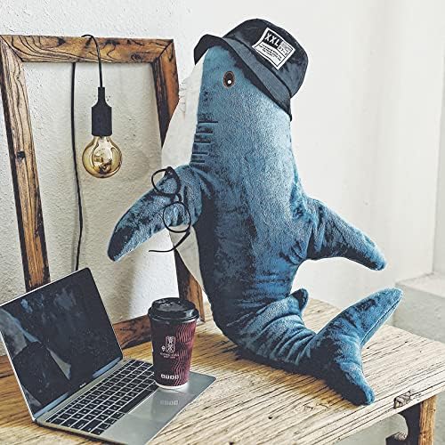 39.3 Inch Giant Shark Plush Stuffed Animal Toy Soft Plush Pillow Shark Stuffed Sea Animals for Boy's and Girl's Room Sofa Decoration and Holiday Birthday Gift - Image 4