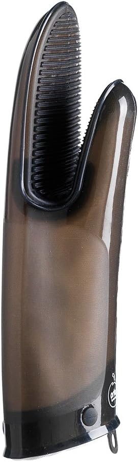 OrkaPlus A82301 Silicone Oven Mitt with Cotton Lining, Black (charcoal)