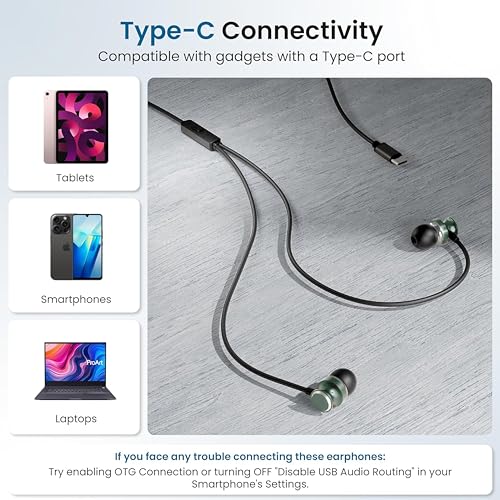 Image of in-Ear Headphones Earphones for OnePlus Nord CE4 Earphone Original Wired Stereo Deep Bass Hands-Free Headset Earbud with Built in-line Mic, Call Answer /End Button, Music Jack (J1-J)